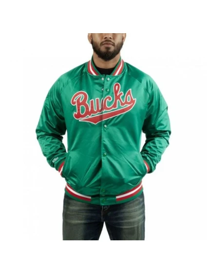 Mitchell & Ness NBA Milwaukee Bucks Lightweight Jacket M STJKMG18013-MBUDKGN pánské Mitchell & Ness NBA Milwaukee Bucks Lightweight Jacket M STJKMG18013-MBUDKGN pánské
