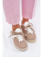 Nízké Dámské Sportovní Boty Béžové model 21685644 - Boto Nízké Dámské Sportovní Boty Béžové model 21685644 - Boto