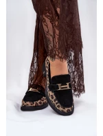 Semišové Dámské Mokasíny Černé model 21691292 - VINCEZA