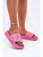 Dámské Pantofle Na Platformě Big Star model 21694572 Růžové - Big Star Shoes Dámské Pantofle Na Platformě Big Star model 21694572 Růžové - Big Star Shoes