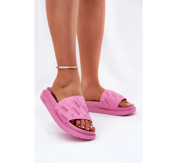 Dámské Pantofle Na Platformě Big Star model 21694572 Růžové - Big Star Shoes Dámské Pantofle Na Platformě Big Star model 21694572 Růžové - Big Star Shoes
