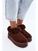 Dámské sněhule na platformě s kožíškem Big Star model 22391260 hnědé - Big Star Shoes Dámské sněhule na platformě s kožíškem Big Star model 22391260 hnědé - Big Star Shoes