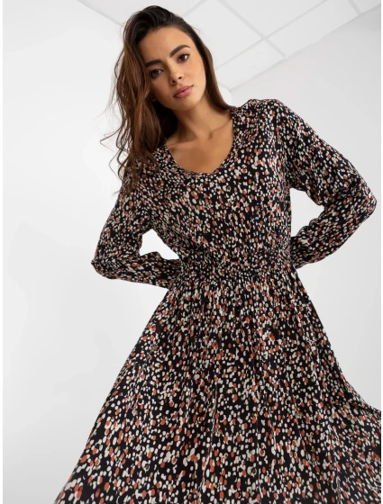 Sukienka model 21110892 czarno beżowy - FPrice