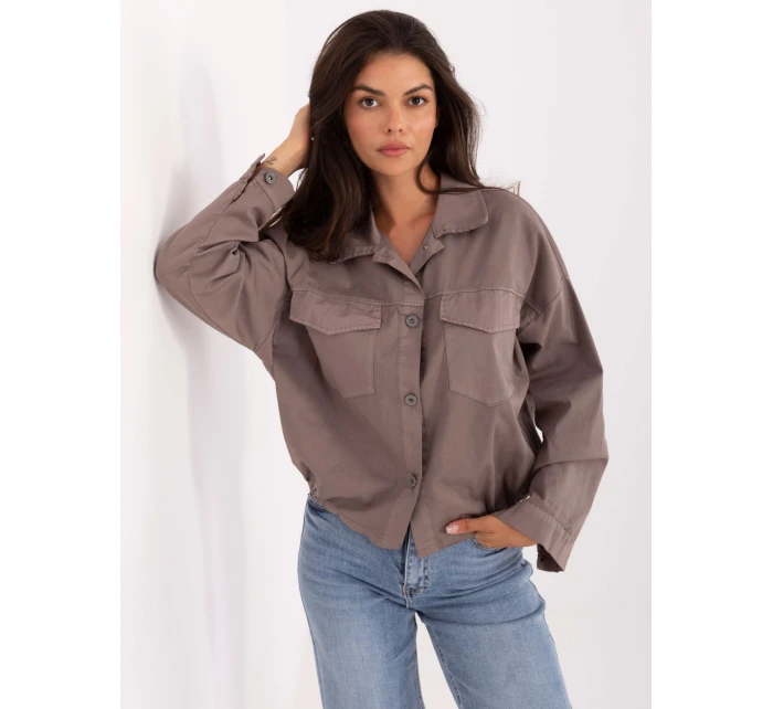 Koszula IT KS model 21302569 ciemny bezowy - FPrice