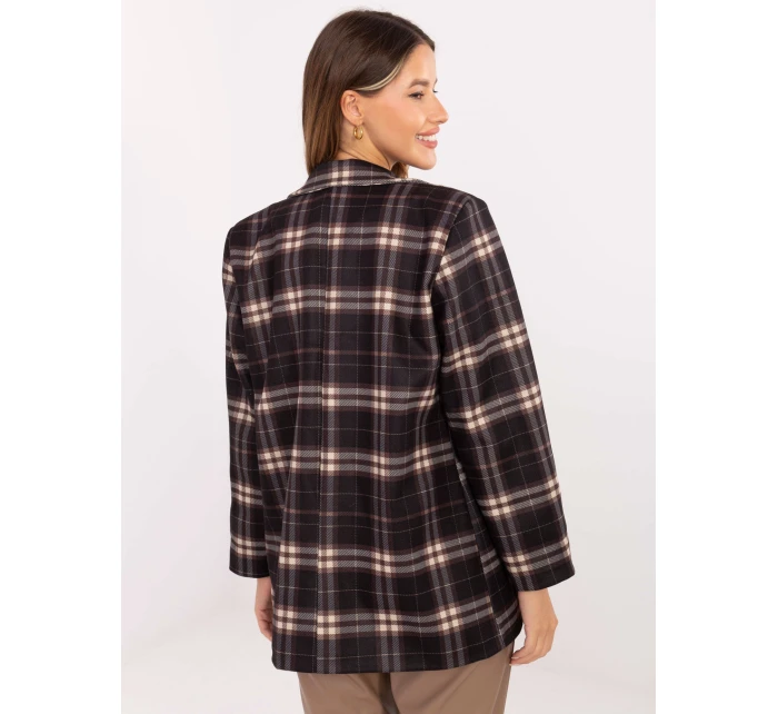 Marynarka IT MA model 21441077 czarno beżowy - FPrice Marynarka IT MA model 21441077 czarno beżowy - FPrice