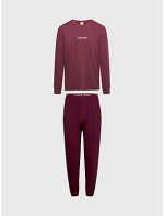 Spodní prádlo Pánské pyžamo L/S JOGGER SET 000NM2178EGVK - Calvin Klein