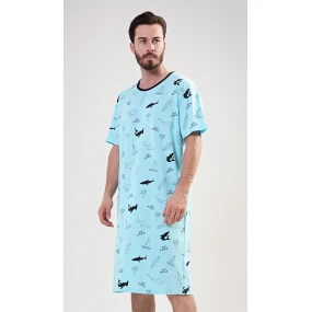 Pánská noční košile s krátkým rukávem model 17843969 - Vienetta MAN