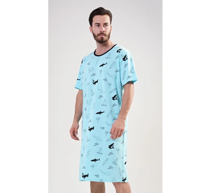 Pánská noční košile s krátkým rukávem model 17843969 - Vienetta MAN