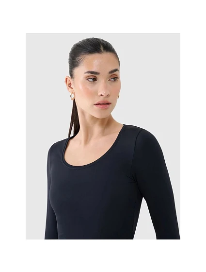 Dámské hladké tričko s dlouhým rukávem model 21436414 - 4F Dámské hladké tričko s dlouhým rukávem model 21436414 - 4F