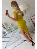 Asymetrické šaty kiwi Asymetrické šaty kiwi