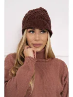Roma Bis fleecová čepice K235 hnědá Roma Bis fleecová čepice K235 hnědá
