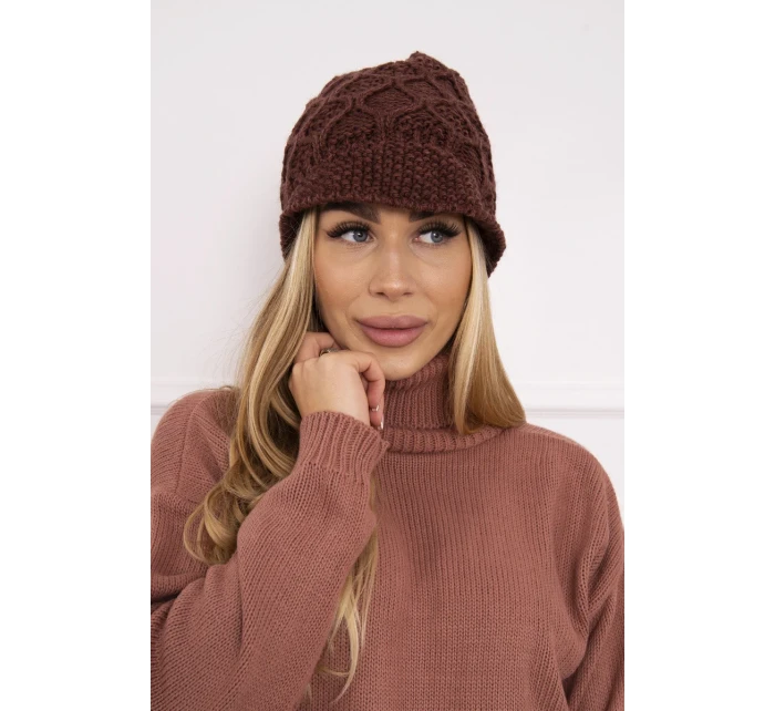 Roma Bis fleecová čepice K235 hnědá Roma Bis fleecová čepice K235 hnědá