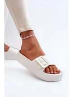 Dámské Pěnové Žabky Na Platformě S Big Star Bílé model 21654884 - Big Star Shoes Dámské Pěnové Žabky Na Platformě S Big Star Bílé model 21654884 - Big Star Shoes