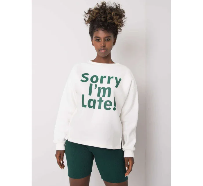 Mikina EM BL 624.90P bílá zelená Mikina EM BL 624.90P bílá zelená