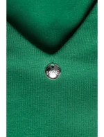 M791 Maxi šaty s hlubokým výstřihem do V - zelené