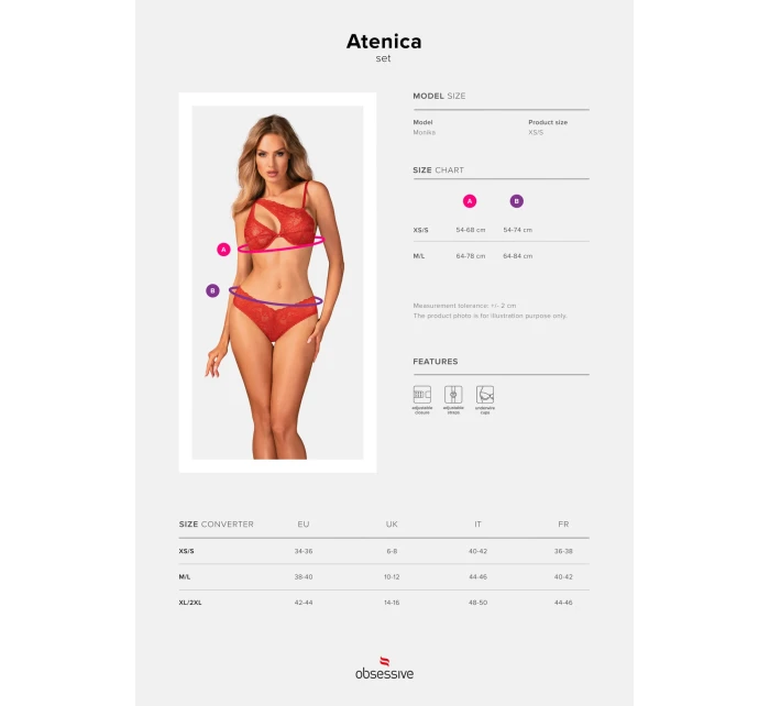 Extravagantní set Atenica set - Obsessive