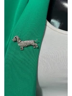 Okrasná brož Pes A-2-21-6 Stříbrná barva - Fashion Jewelry Okrasná brož Pes A-2-21-6 Stříbrná barva - Fashion Jewelry