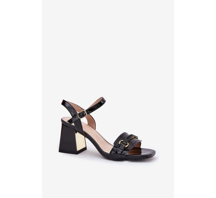 Sandály na podpatku model 215347 Step in style Sandály na podpatku model 215347 Step in style