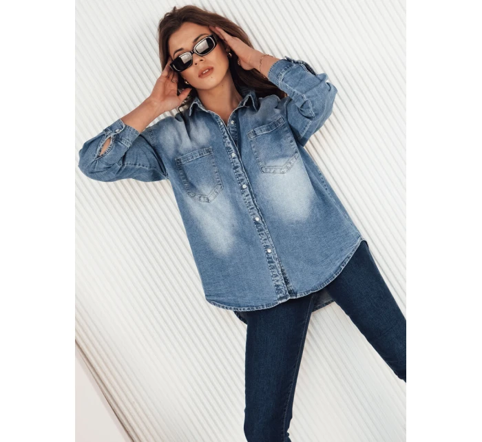 Dámská džínová košile modrá Dstreet model 21972223 - FashionStreet