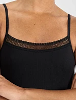 sloggi GO Ribbed Spaghetti Top - BLACK - SLOGGI BLACK - SLOGGI