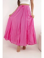 Dámská maxi bavlněná sukně s gumičkou v pase camelová Dámská maxi bavlněná sukně s gumičkou v pase camelová