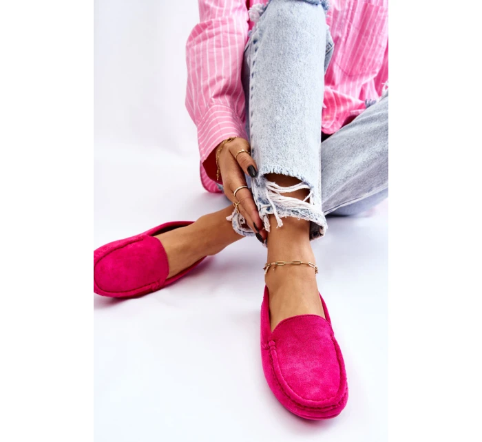 Dámské Semišové Mokasíny Fuchsie Morreno Dámské Semišové Mokasíny Fuchsie Morreno