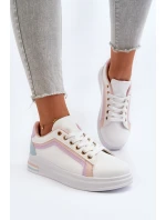 Dámské tenisky s flitry růžové model 21649117 - Boto