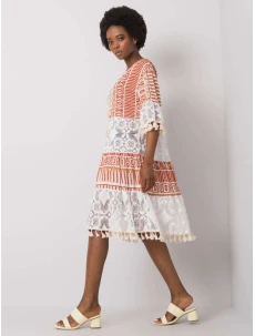 Šaty DHJ SK 13567.41P tmavě oranžová