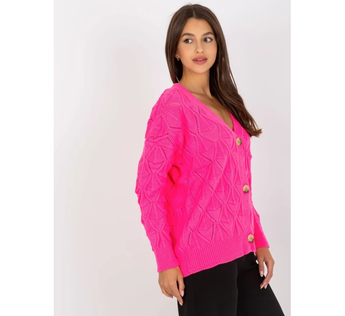 Dámský svetr LC SW 803 fluo růžový