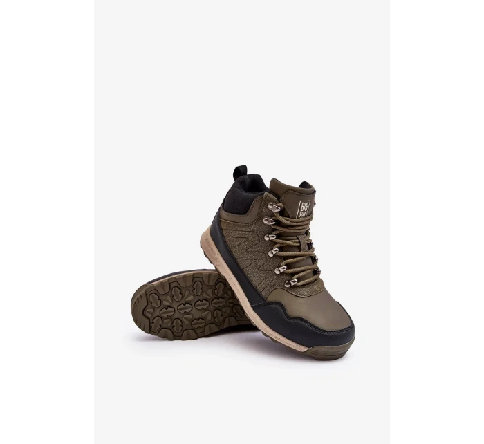 Dámské zateplené trekingové boty Khaki Big Star Dámské zateplené trekingové boty Khaki Big Star