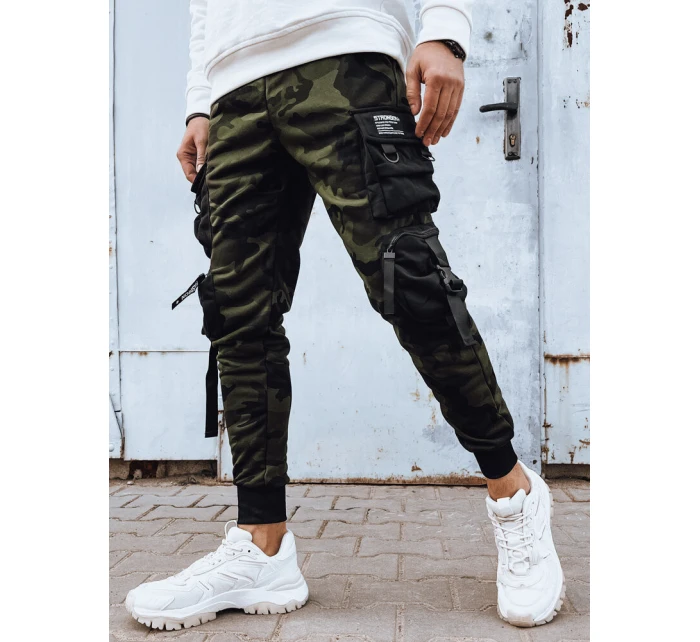 FashionStreet zelené pánské bojové kalhoty UX4207