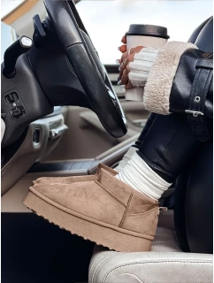 Dámské boty SNOWTRED khaki Dstreet ZY0567