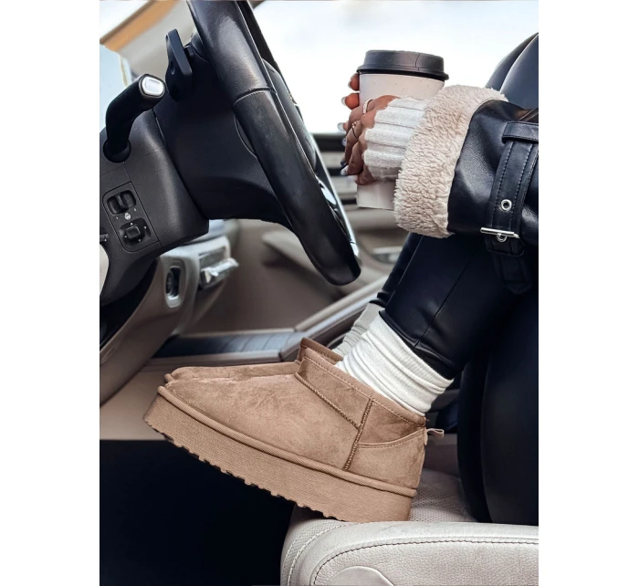 Dámské boty SNOWTRED khaki Dstreet ZY0567