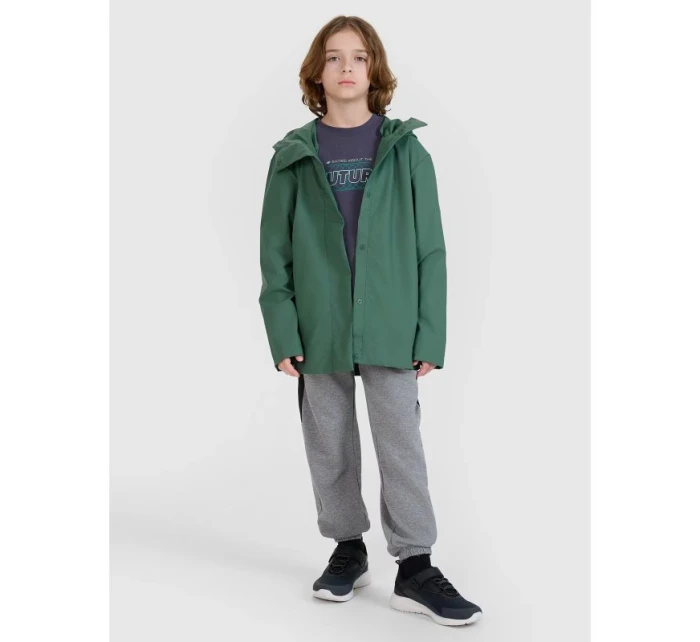 Dětská přechodná bunda do deště s gumovým povrchem 4F 4FJWSS25TJACU213-41S Dětská přechodná bunda do deště s gumovým povrchem 4F 4FJWSS25TJACU213-41S