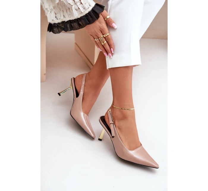 Lakované Lodičky S  Béžové model 21679357 - Boto