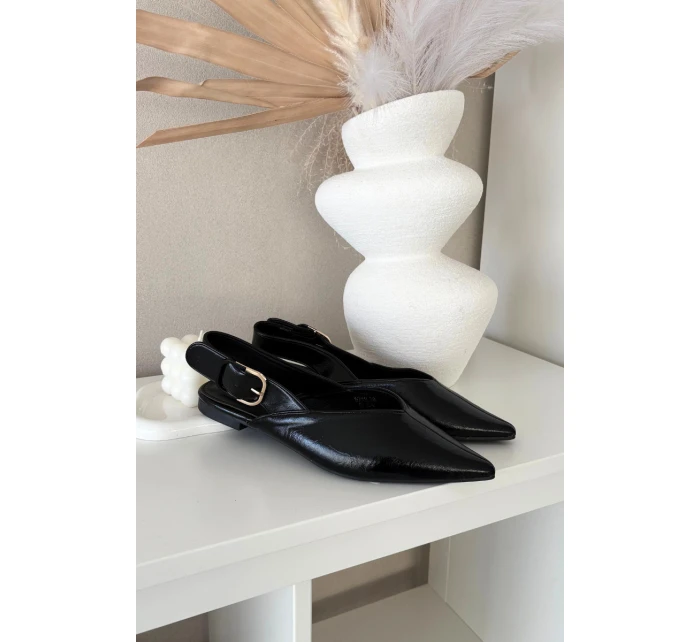 Lakované baleríny s přezkou Černé model 21834839 - Boto