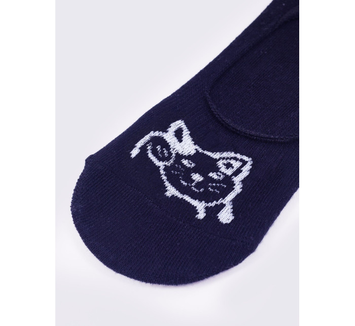 Yoclub Dámské kotníkové ponožky No Show Boat Patterns 3-Pack SKB-0135K-AA0H Multicolour