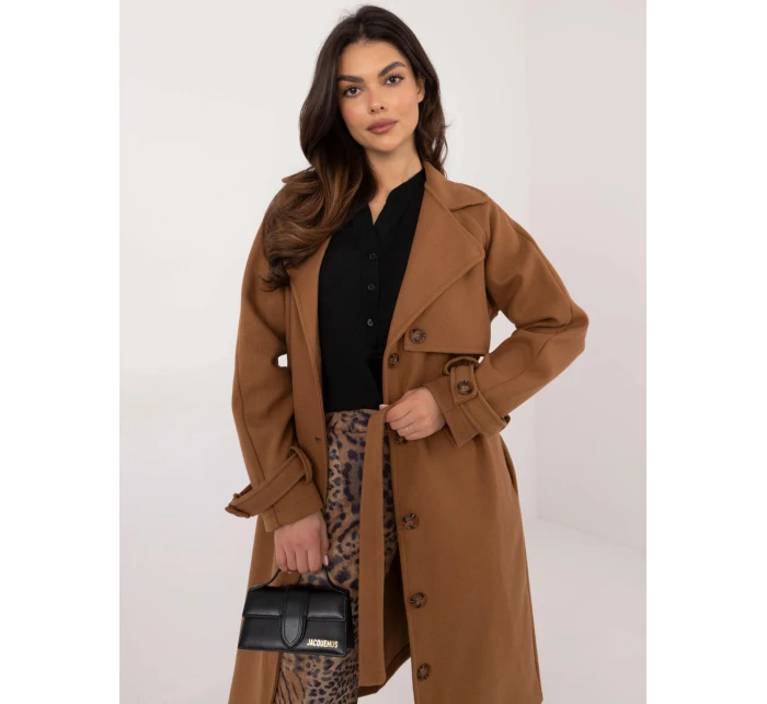 Dámský kabát TW EN BI 2209.71P Hnědá velbloudí - Och Bella