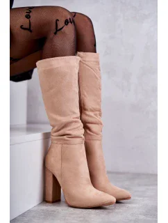 Kozačky na podpatku model 173776 Step in style