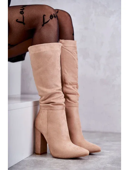 Kozačky na podpatku model 173776 Step in style Kozačky na podpatku model 173776 Step in style