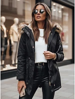 Dámská zimní bunda parka černá Dstreet model 21971026 - FashionStreet Dámská zimní bunda parka černá Dstreet model 21971026 - FashionStreet
