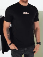 Pánské tričko s potiskem černé FashionStreet RX5422