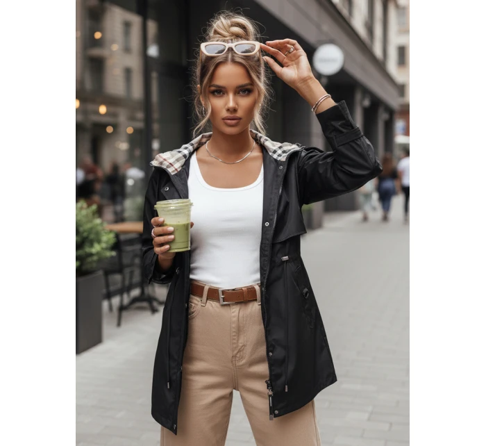 Dámská přechodná bunda parka MOZA černá FashionStreet TY4285