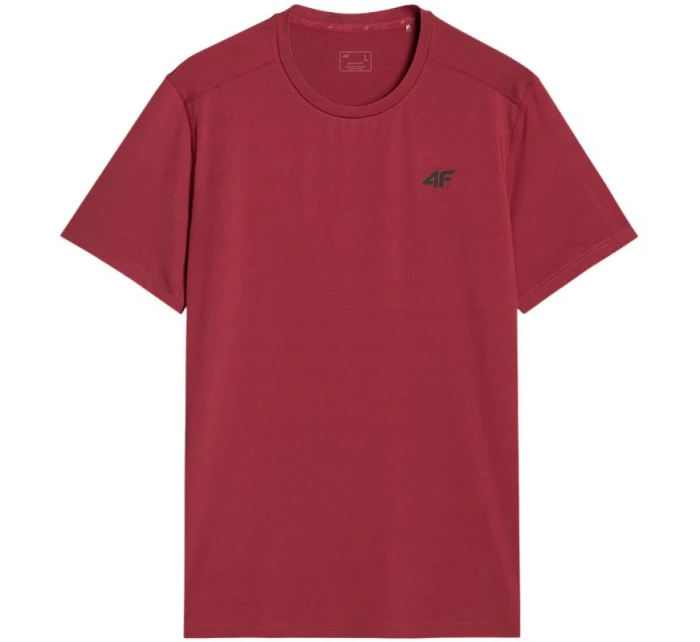 Pánské tričko 4F FNK M1521 tmavě červené 4FWAW25TFTSM1521 61S pánské Pánské tričko 4F FNK M1521 tmavě červené 4FWAW25TFTSM1521 61S pánské