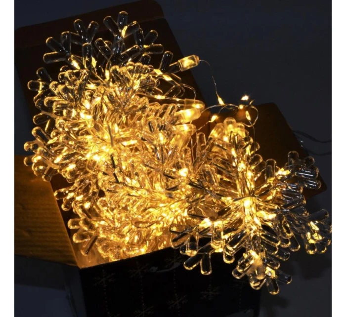 Světelný závěs 120x120 CM 232LED COOL WHITE SNOW BLOWS