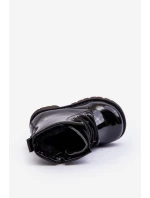 Dětské Boty Lakovane Se Zipem Černá Tibbie Dětské Boty Lakovane Se Zipem Černá Tibbie