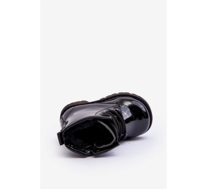 Dětské Boty Lakovane Se Zipem Černá Tibbie Dětské Boty Lakovane Se Zipem Černá Tibbie