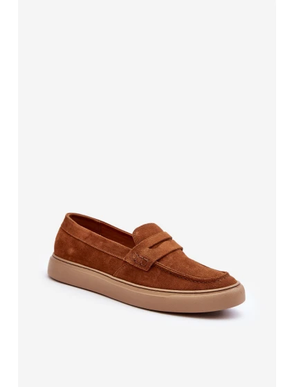 Mužské semišové polobotky  hnědé model 21643135 - Zazoo