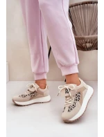 Sportovní Boty Tenisky Dámské Na Platformě Leopardí Béžové Pumbes Sportovní Boty Tenisky Dámské Na Platformě Leopardí Béžové Pumbes