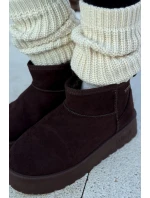 Nízké sněhule na platformě Big Star model 21708613 čokoládové - Big Star Shoes Nízké sněhule na platformě Big Star model 21708613 čokoládové - Big Star Shoes